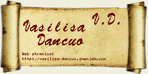 Vasilisa Dančuo vizit kartica